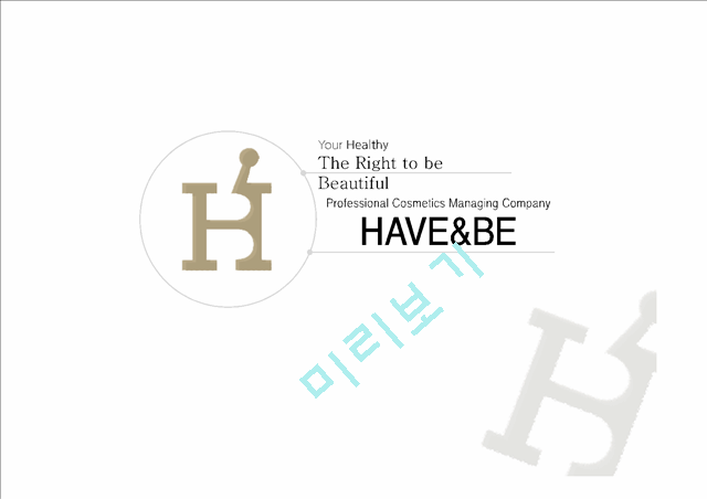 해브앤비(HAVE&BE)기업소개와 해외사업현황,경쟁사분석,경영전략분석 및 성공요인   (1 )